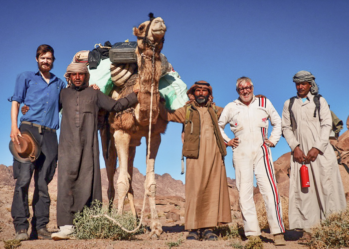 Leon, friends, and camel!
