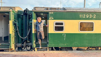 leaving train